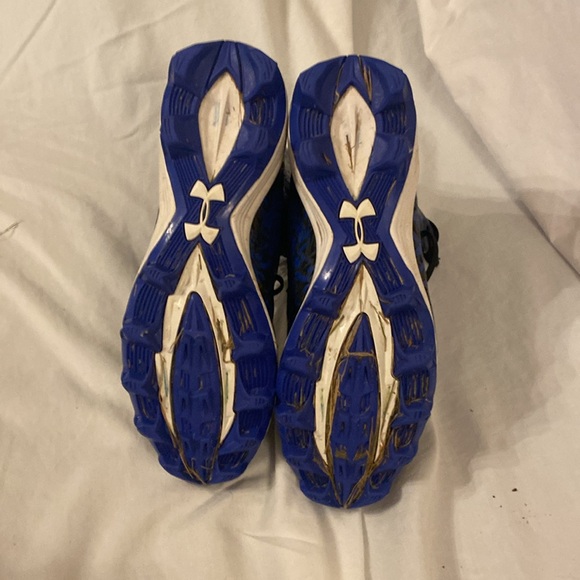 Under Armour Blue Black Clutchfit Highlight Football Mens Cleats - Picture 7 of 7